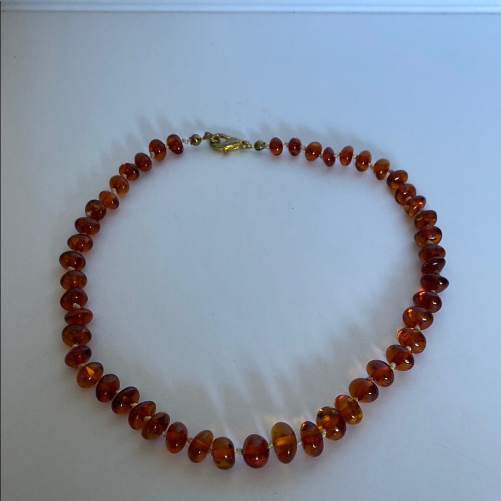 Amber Beaded Necklace